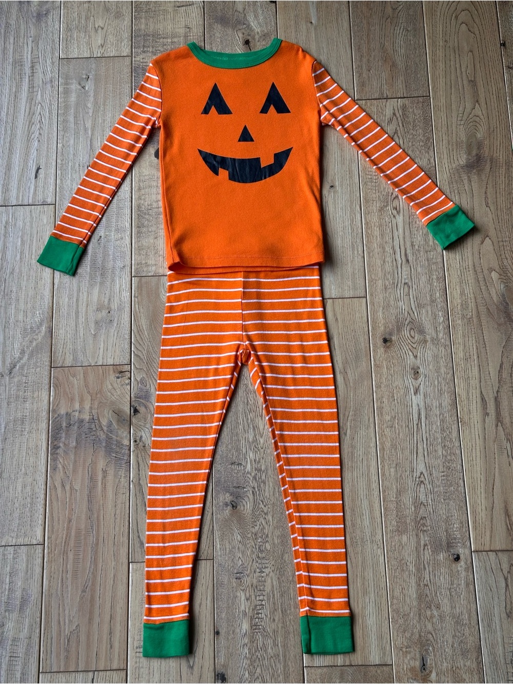 Halloween Unisex Jack-O-Lantern Striped Pajamas size 5